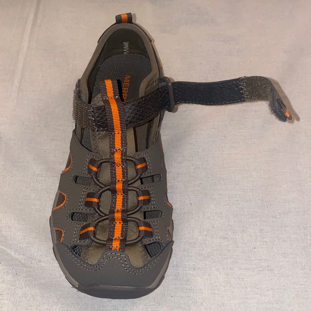 Merrell Kids Hydro H20 Hiker Sandal
- Gunsmike/Orange - Boys Size 2W - Picture 6 of 11